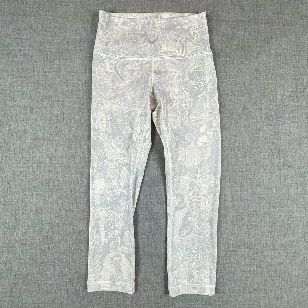 Lululemon Wunder Under Crop High-Rise 21" Womens 4 Tropical Shadow Starlight - Picture 3 of 8